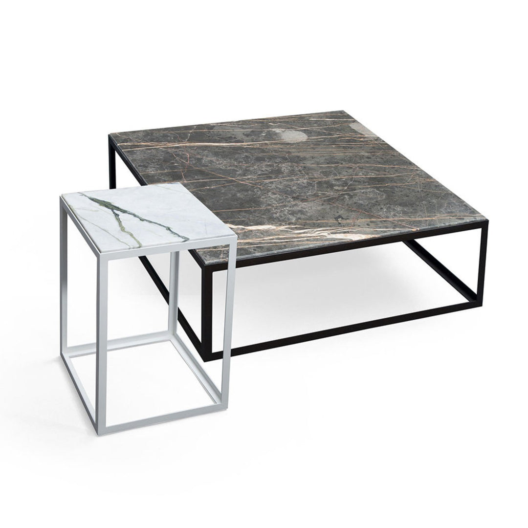 janua | sc 54 coffee table | black + gold limestone