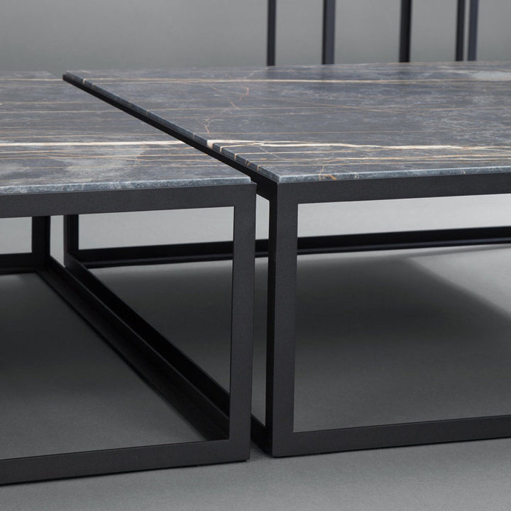 janua | sc 54 coffee table | black + gold limestone