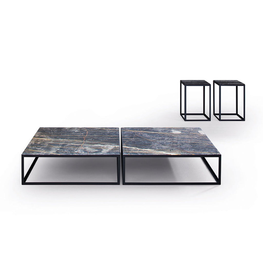 janua | sc 54 coffee table | black + gold limestone
