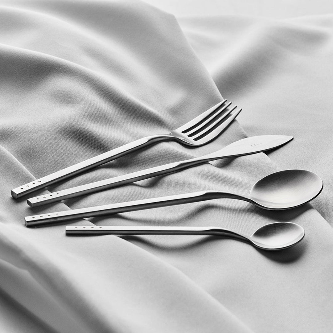 krof | collection no.1 | 24 piece cutlery set | brushed silver