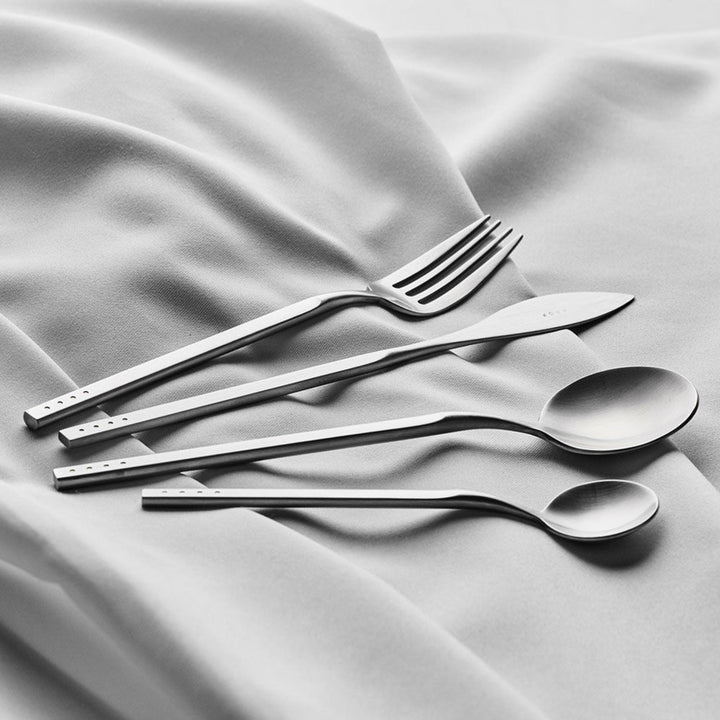 krof | collection no.1 | 24 piece cutlery set | brushed silver