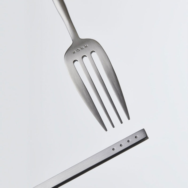 krof | collection no.1 | 24 piece cutlery set | brushed silver