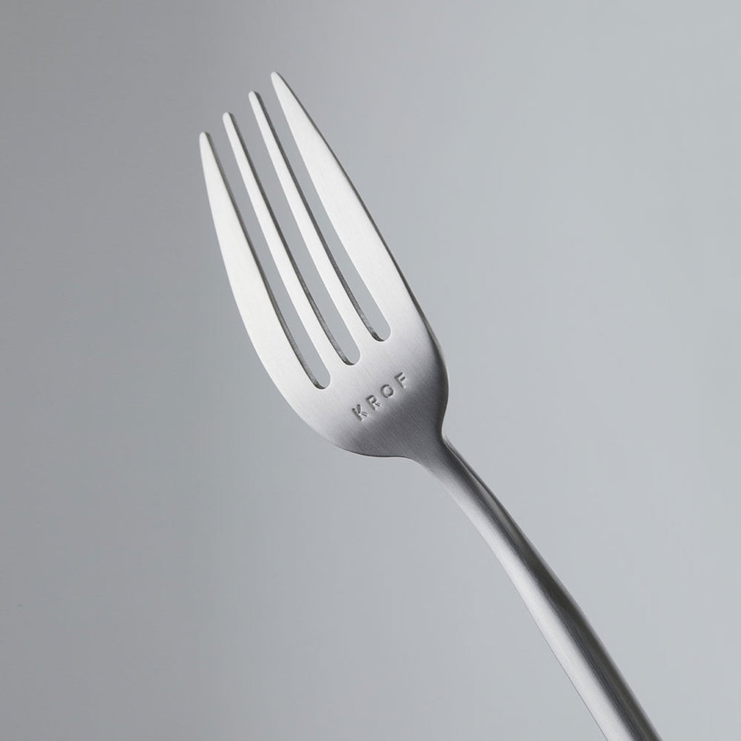 krof | collection no.1 | 24 piece cutlery set | brushed silver