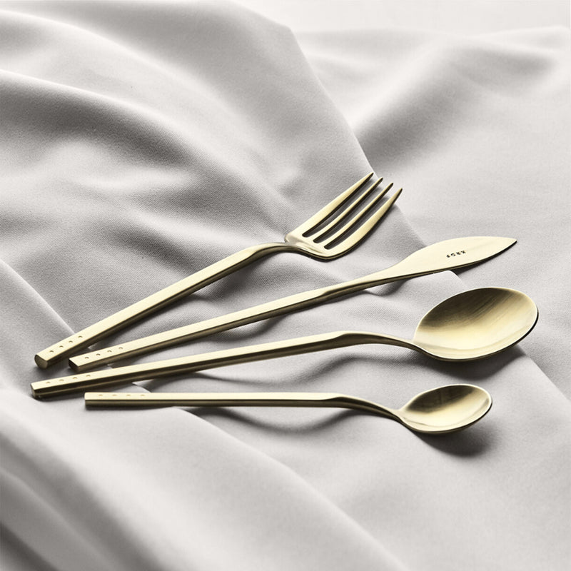 krof | collection no.1 | 24 piece cutlery set | champagne gold