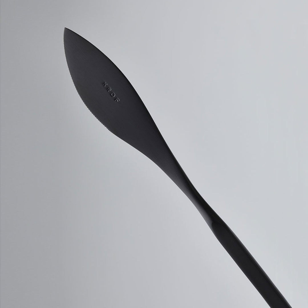 krof | collection no.1 | 24 piece cutlery set | matte black