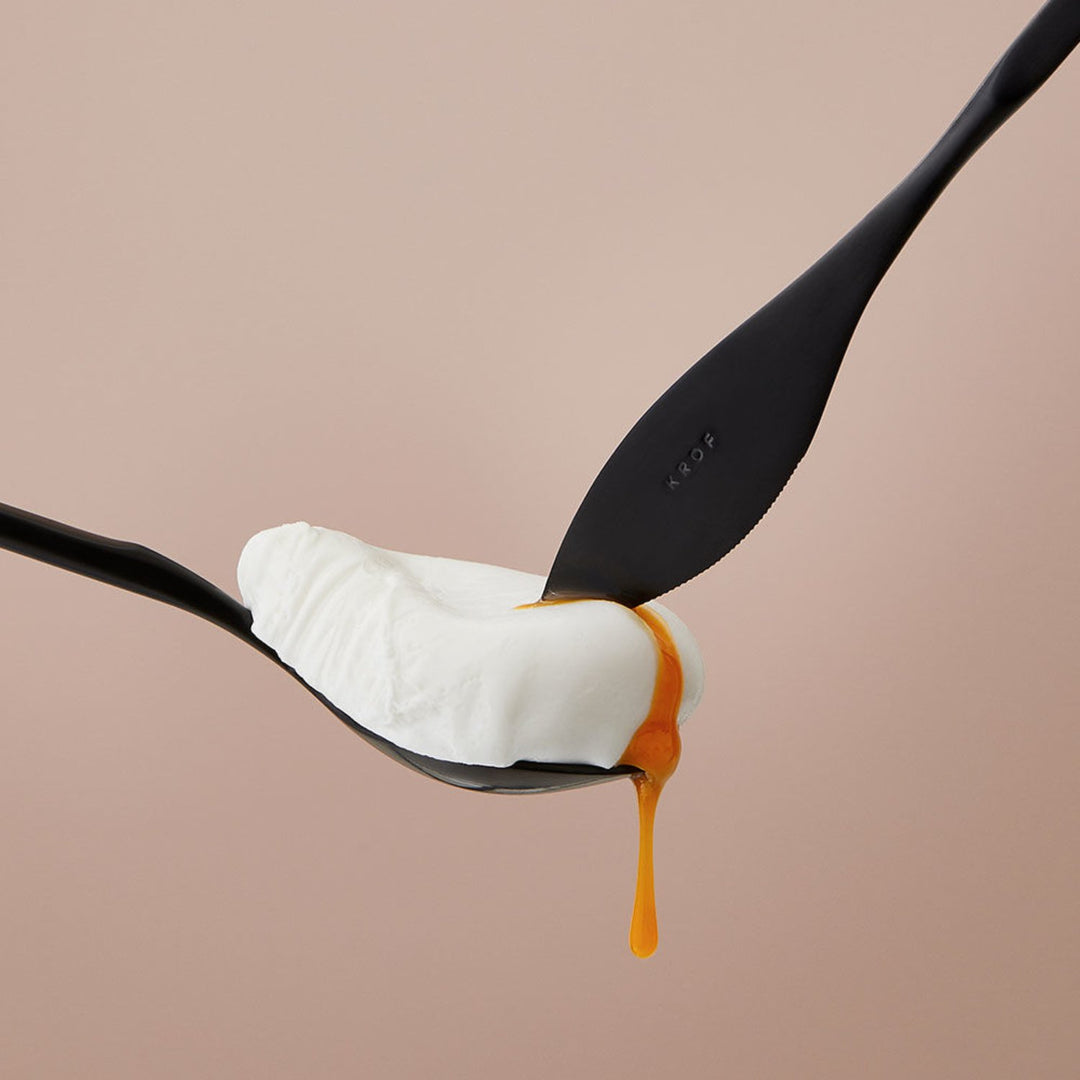 krof | collection no.1 | 24 piece cutlery set | matte black