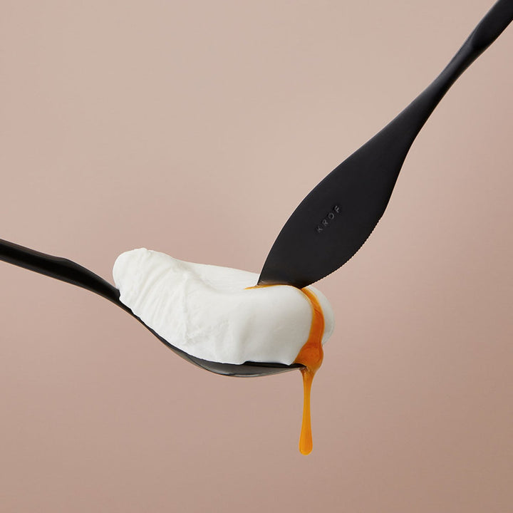 krof | collection no.1 | 24 piece cutlery set | matte black