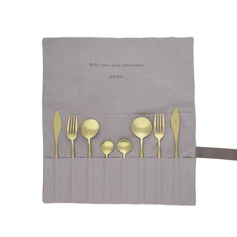 krof | collection no.1 | 24 piece cutlery set | matte black