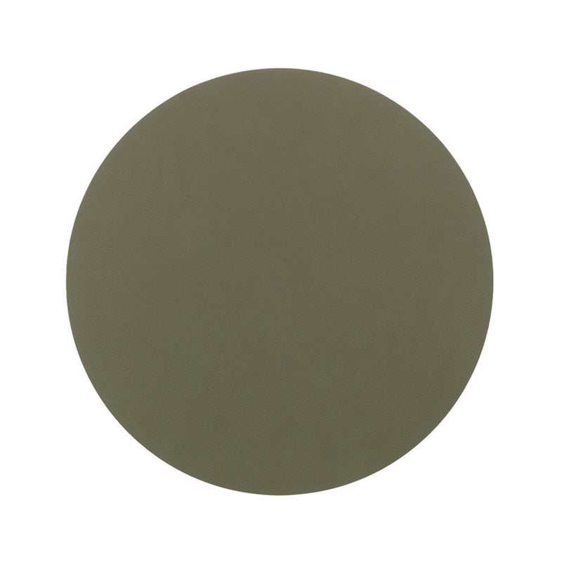 lind dna | table mat | circle medium | nupo army green