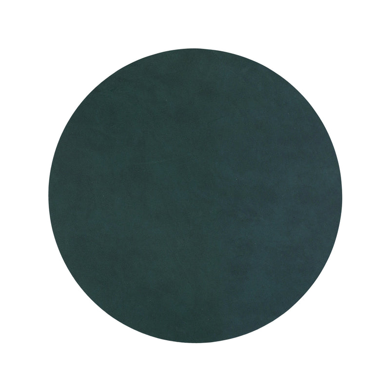 lind dna | table mat | circle medium | nupo dark green