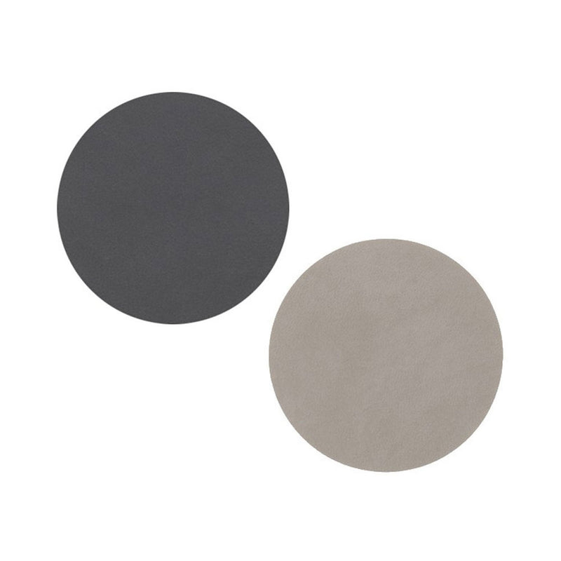 lind dna | coaster circle | reversible anthracite + light grey - DC