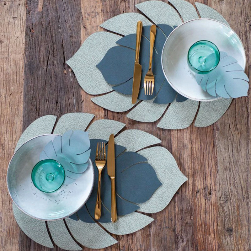lind dna | table mat | leaf small | nupo dark green