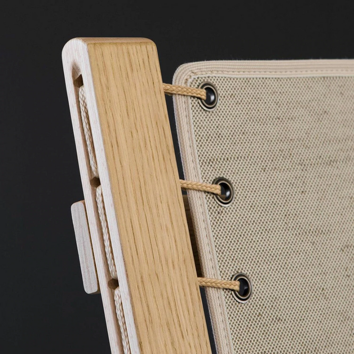 lk hjelle | siesta classic 300 chair | high back | oak + rustical tan leather