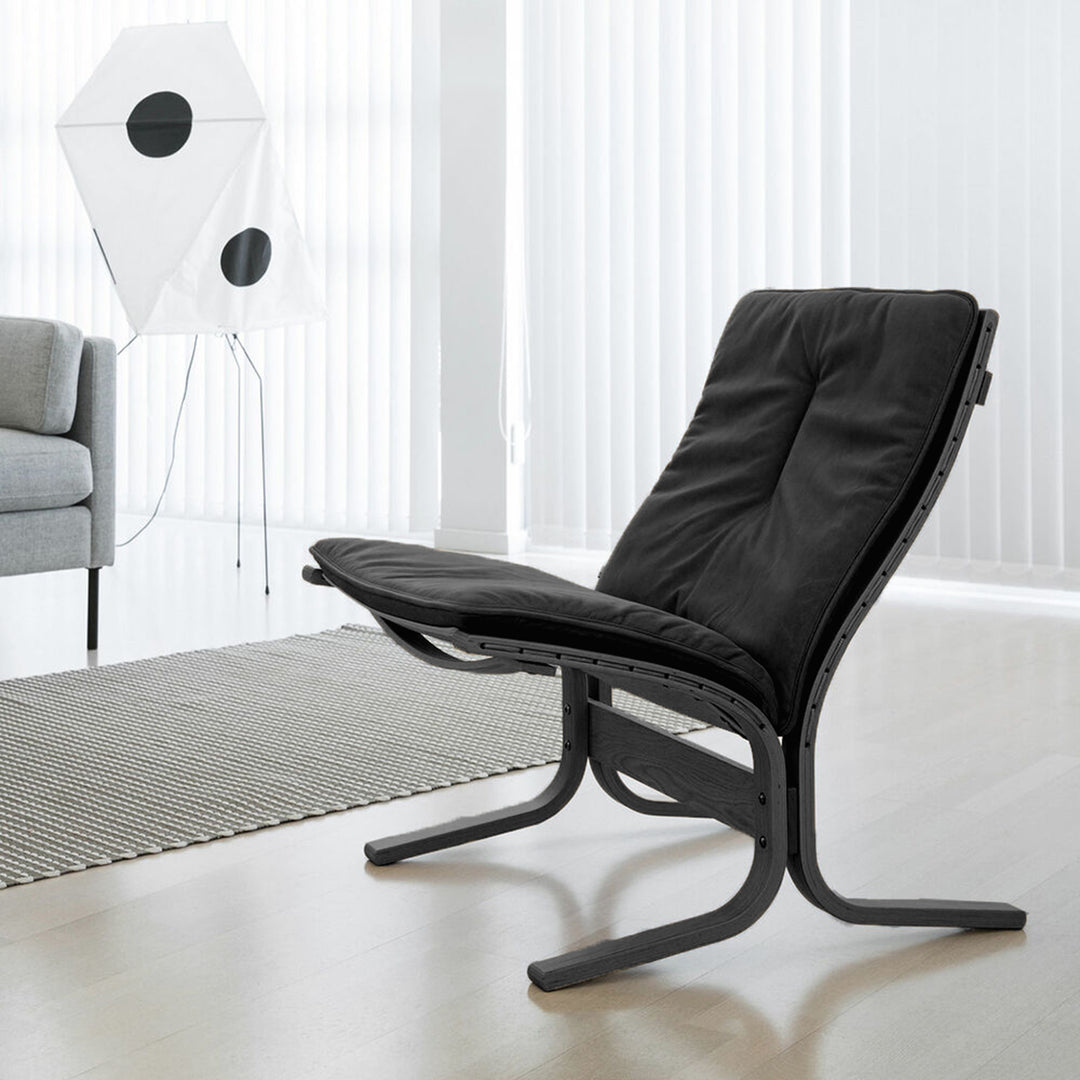 hjelle | siesta fiora 307 chair | low back | black oak + hemsen HA19 leather