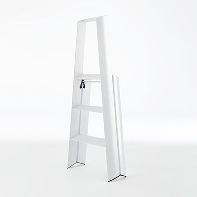 lucano | 3 step ladder | white wide