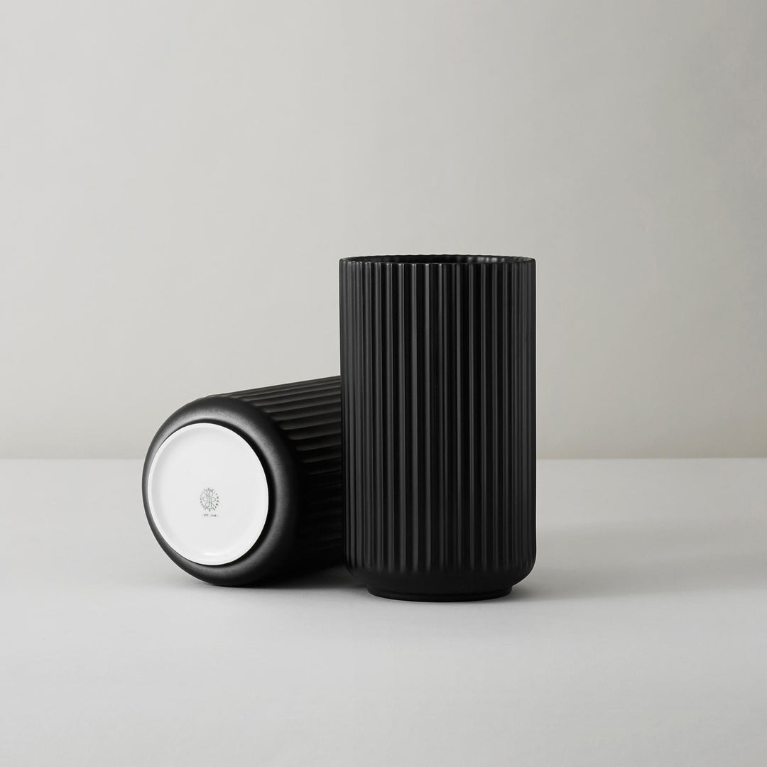 lyngby | porcelain vase 31cm | black - LC