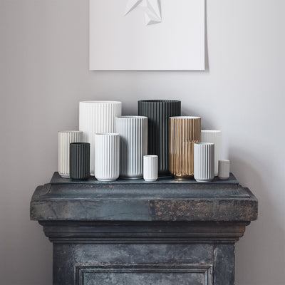 lyngby | porcelain vase 15cm | black - LC