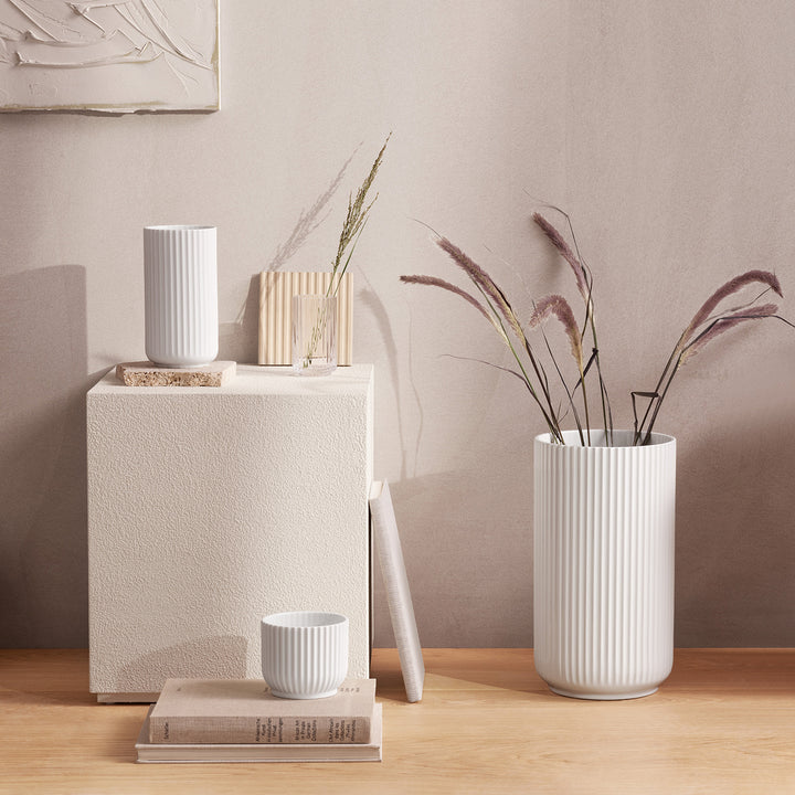 lyngby | porcelain vase 38cm | white - LC