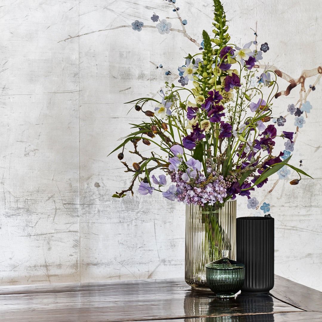 lyngby | porcelain vase 15cm | black - LC