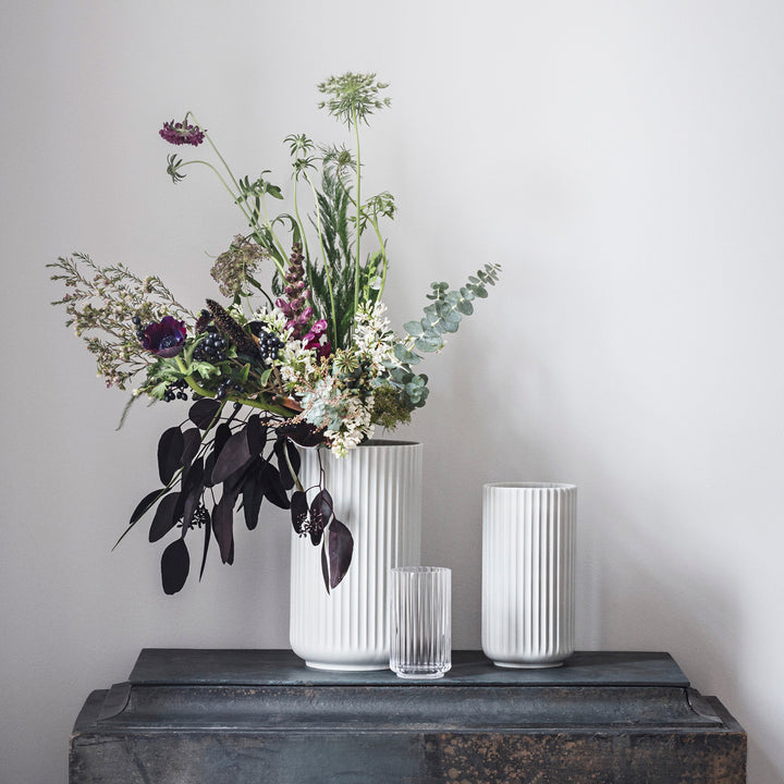 lyngby | porcelain vase 31cm | white - LC