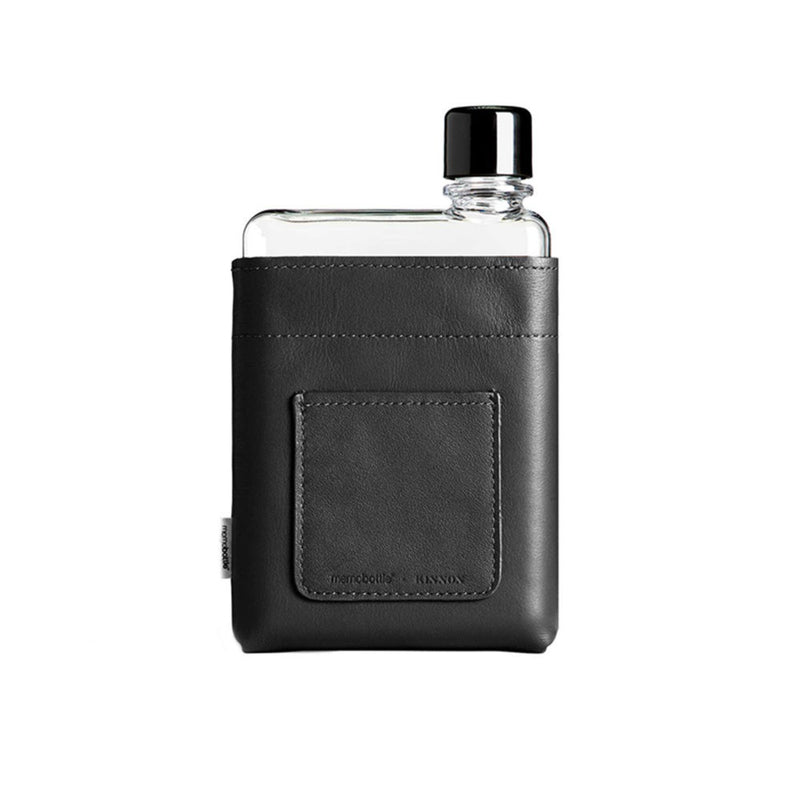 memobottle | sleeve A6 leather | black - DC