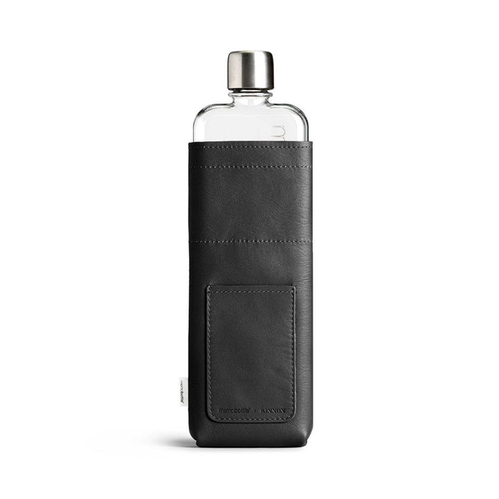 memobottle | sleeve slim leather | black - LC
