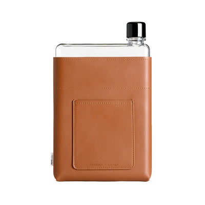 memobottle | sleeve A5 leather | tan - DC