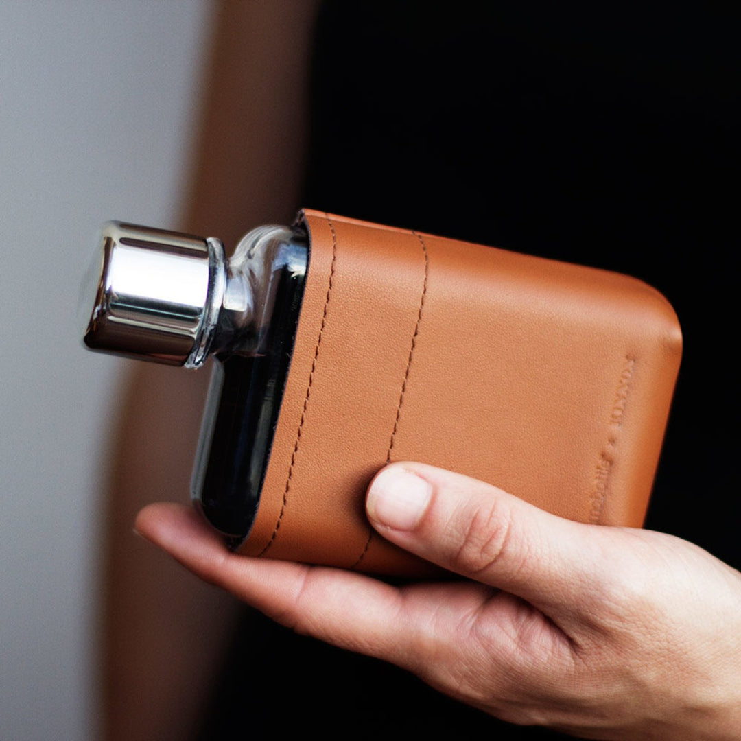 memobottle | sleeve A7 leather | tan - LC