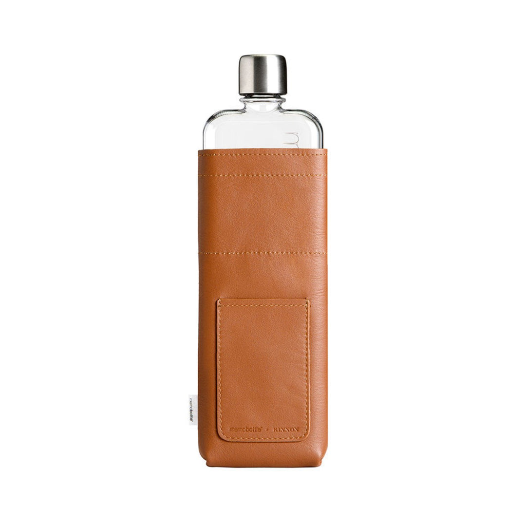 memobottle | sleeve slim leather | tan - LC