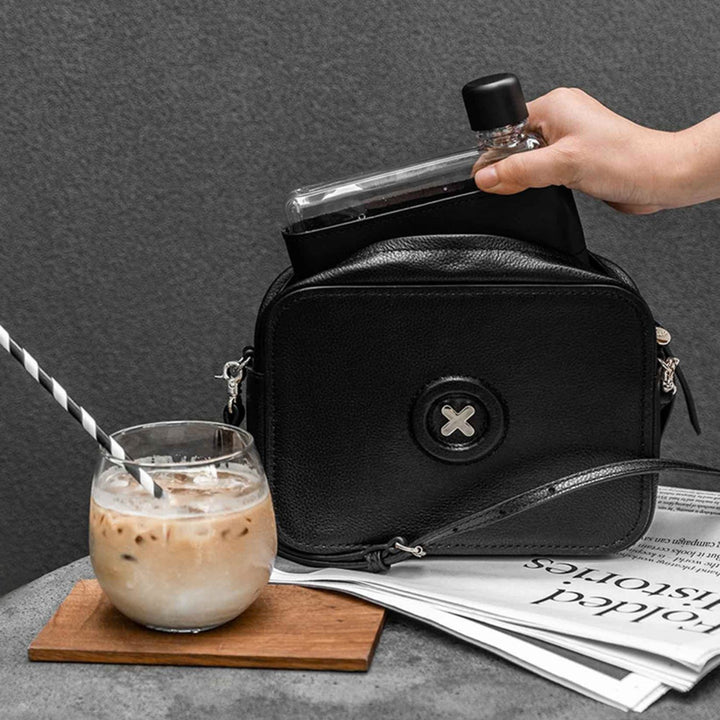 memobottle | sleeve A5 leather | black - LC