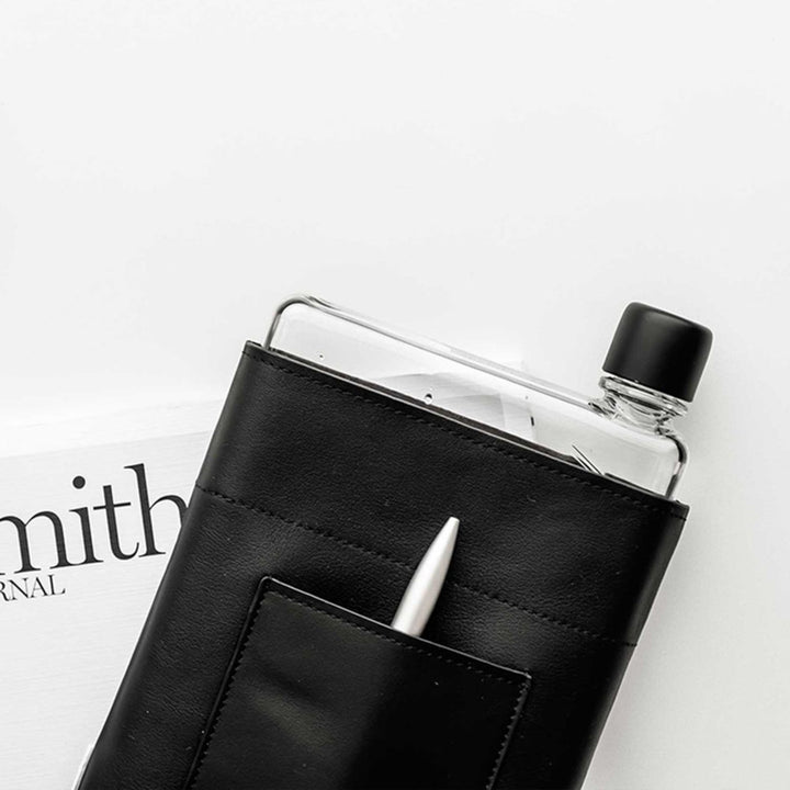 memobottle | sleeve A5 leather | black - LC