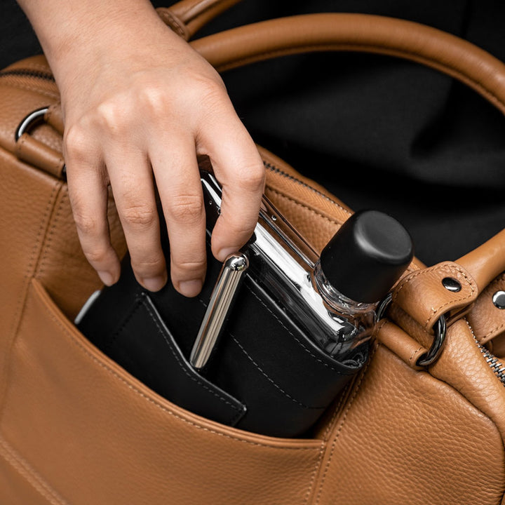 memobottle | sleeve A6 leather | black - LC