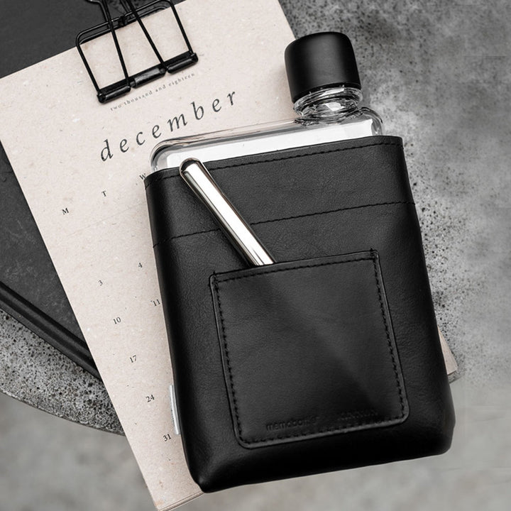 memobottle | sleeve A6 leather | black - LC