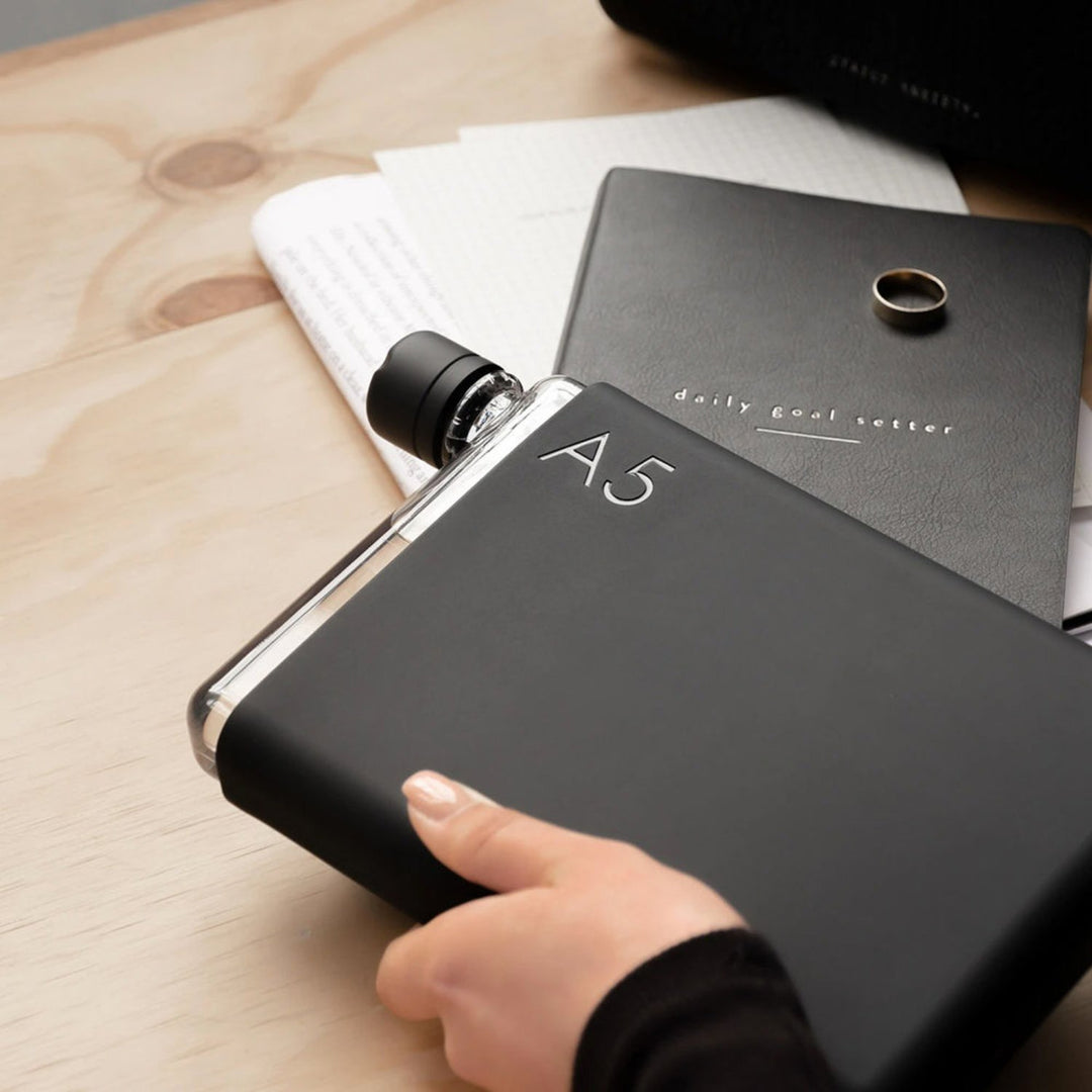 memobottle | sleeve A5 silicone | black ink - LC