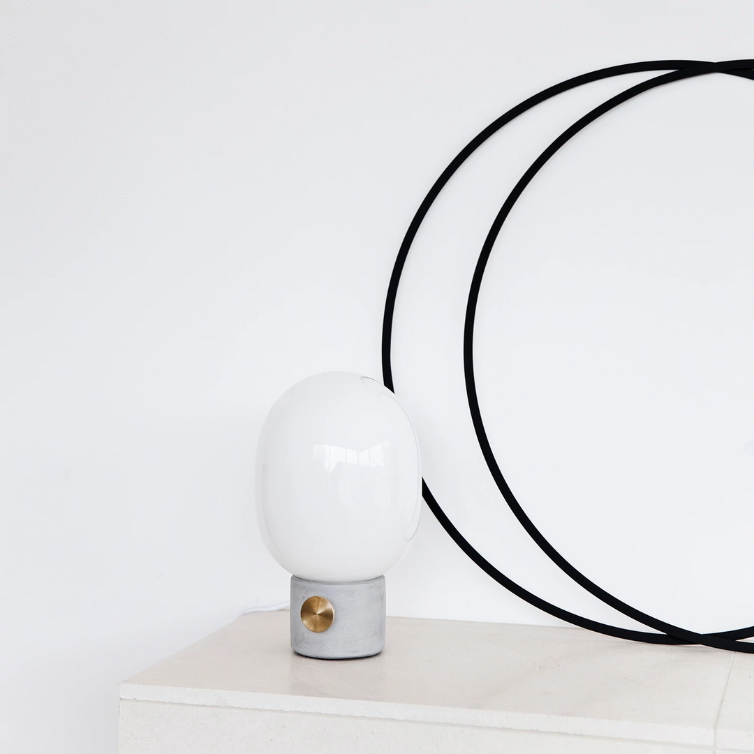 audo copenhagen (menu) | jwda table lamp small | light grey concrete