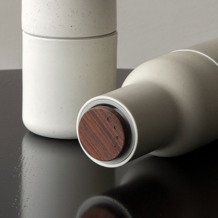 audo copenhagen (menu) | bottle grinder set | ceramic + walnut lid