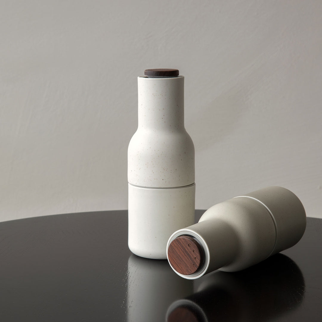 audo copenhagen (menu) | bottle grinder set | ceramic + walnut lid