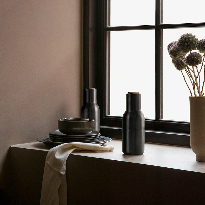 audo copenhagen (menu) | bottle grinder set | bronzed brass + walnut lid