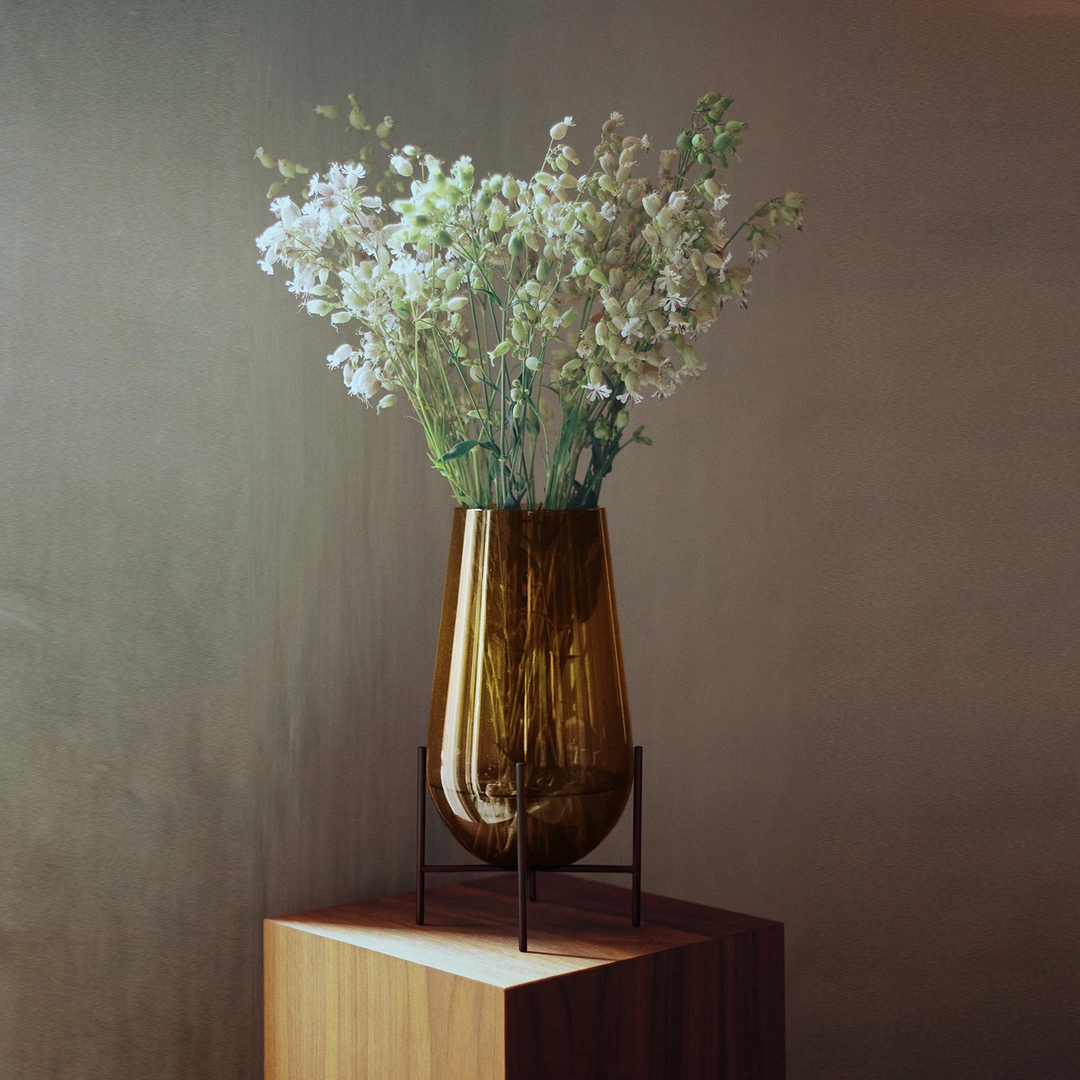 audo copenhagen (menu) | echasse vase | amber small - DC