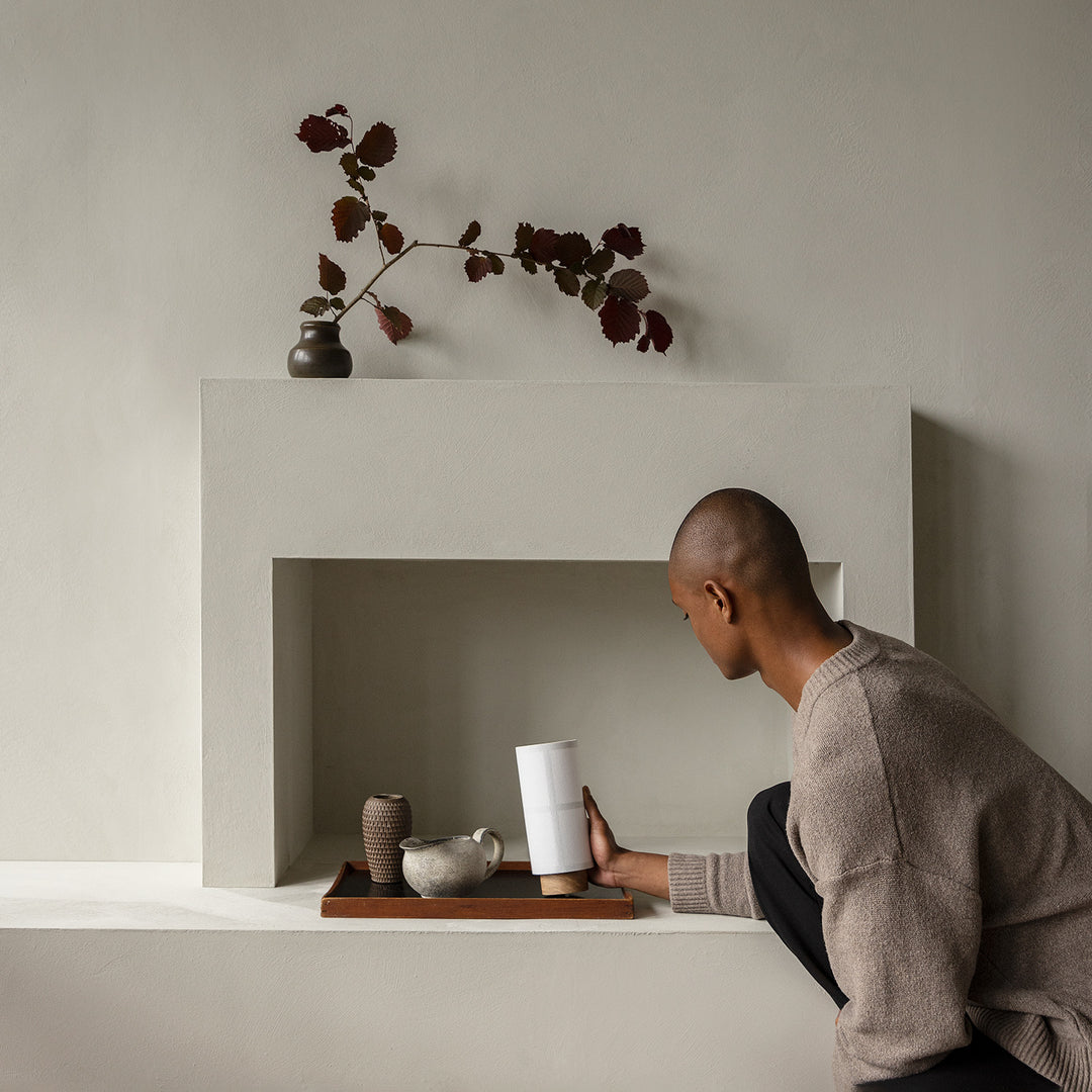 audo copenhagen (menu) | hashira portable table lamp | off white - DC