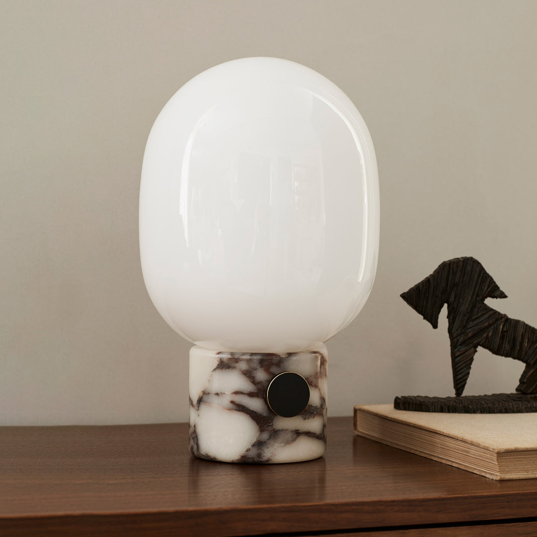 audo copenhagen (menu) | jwda table lamp large | rose calacatta viola marble