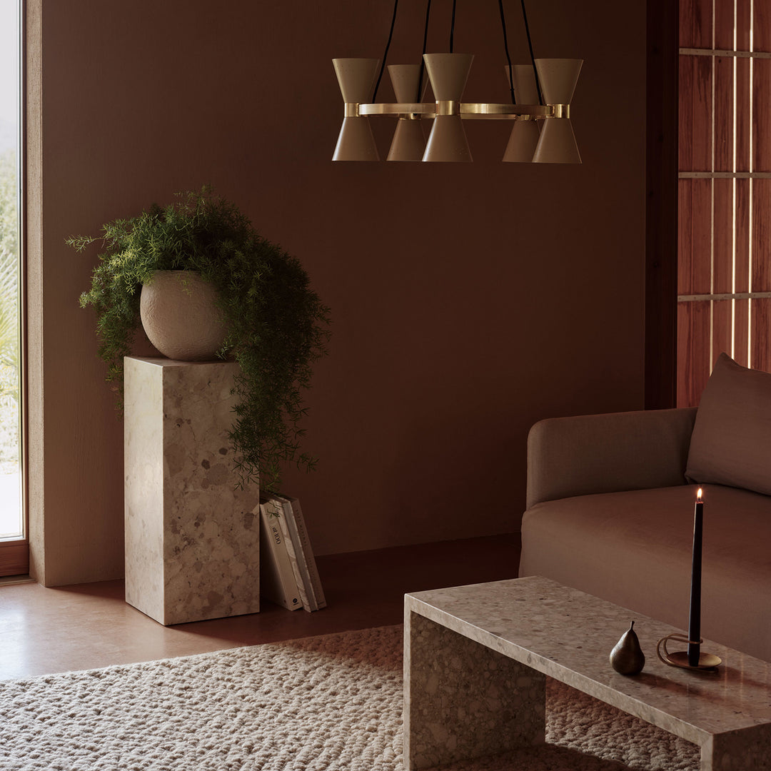 audo copenhagen (menu) | plinth bridge | kunis breccia stone