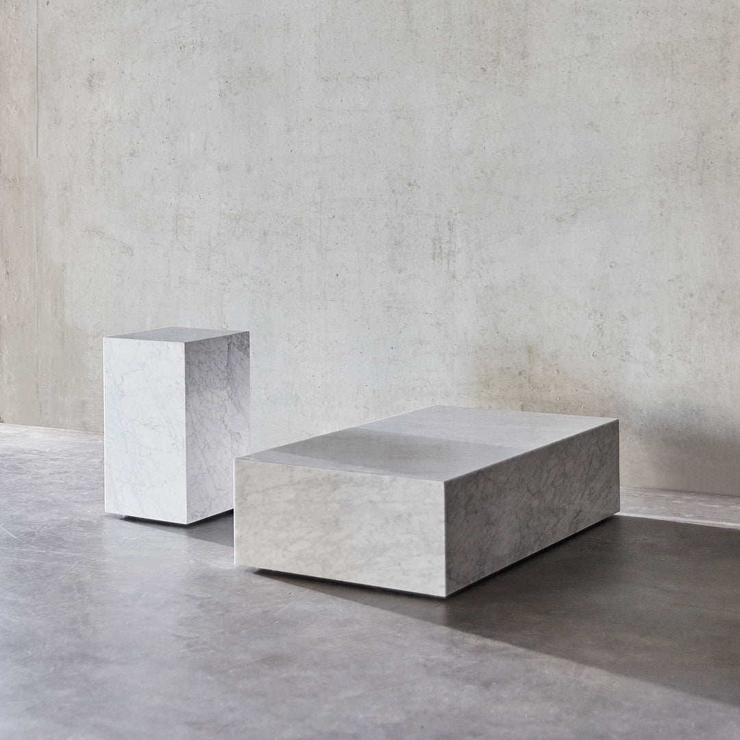 audo copenhagen (menu) | plinth low | white carrara marble