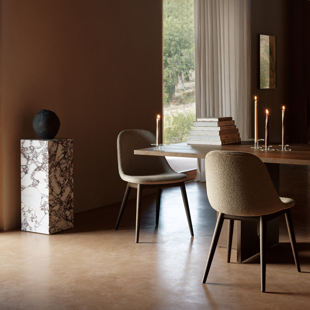 audo copenhagen (menu) | plinth pedestal | rose calacatta viola marble