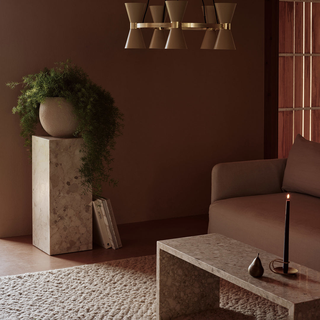 audo copenhagen (menu) | plinth pedestal | white carrara marble