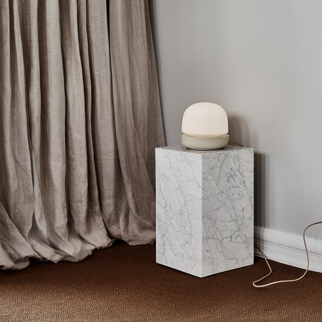 audo copenhagen (menu) | plinth tall | white carrara marble