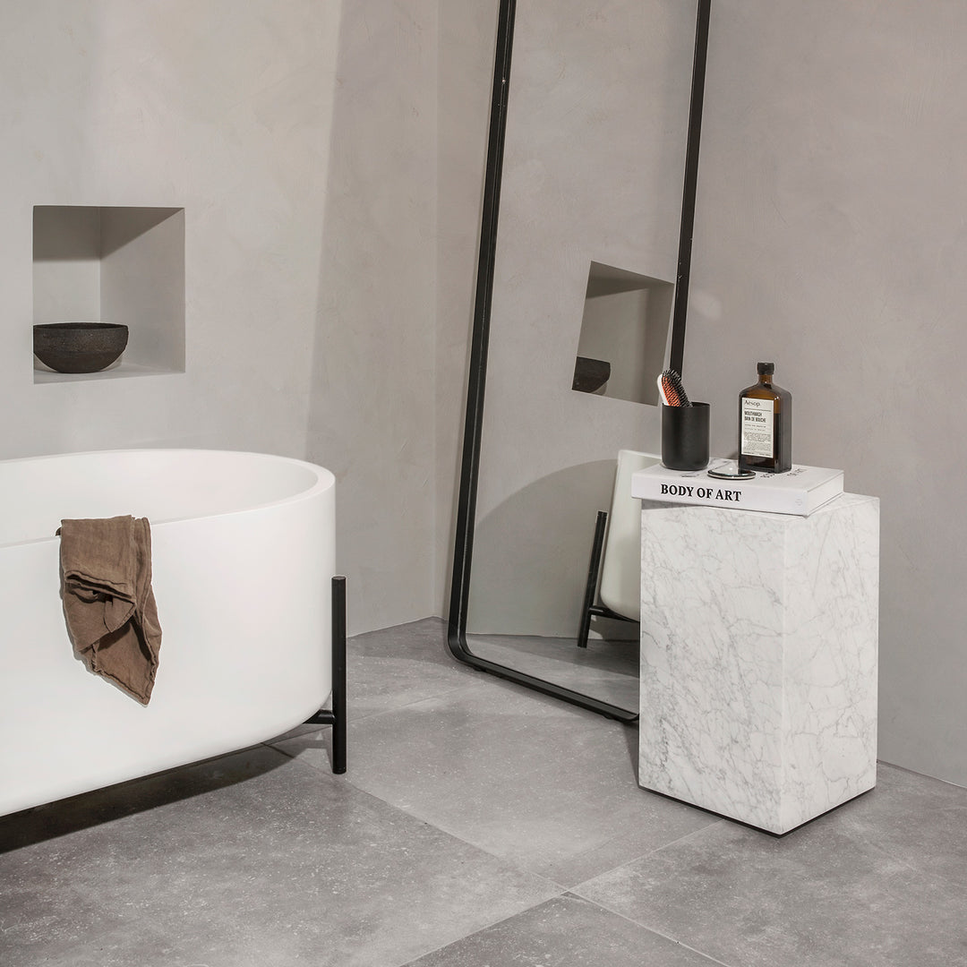 audo copenhagen (menu) | plinth tall | white carrara marble