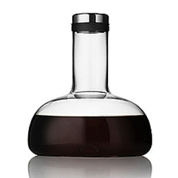 audo copenhagen (menu) | wine breather carafe | clear + steel