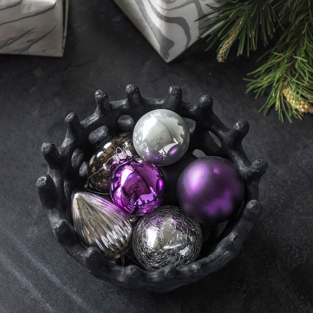 mette ditmer | art piece | braided bowl | black