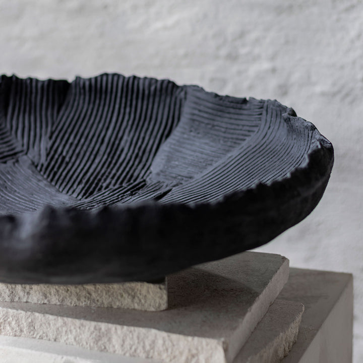 mette ditmer | art piece | patch bowl | black